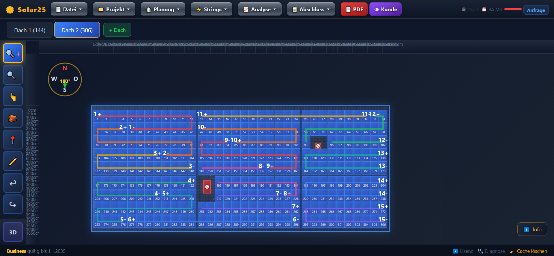Stringplanung Interface